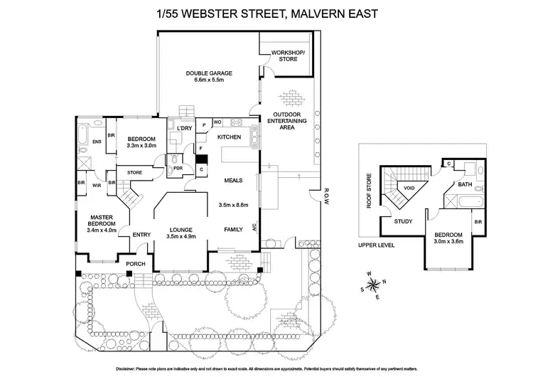 Floorplan of Homely townhouse listing, 1/55 Webster Street, Malvern East VIC 3145