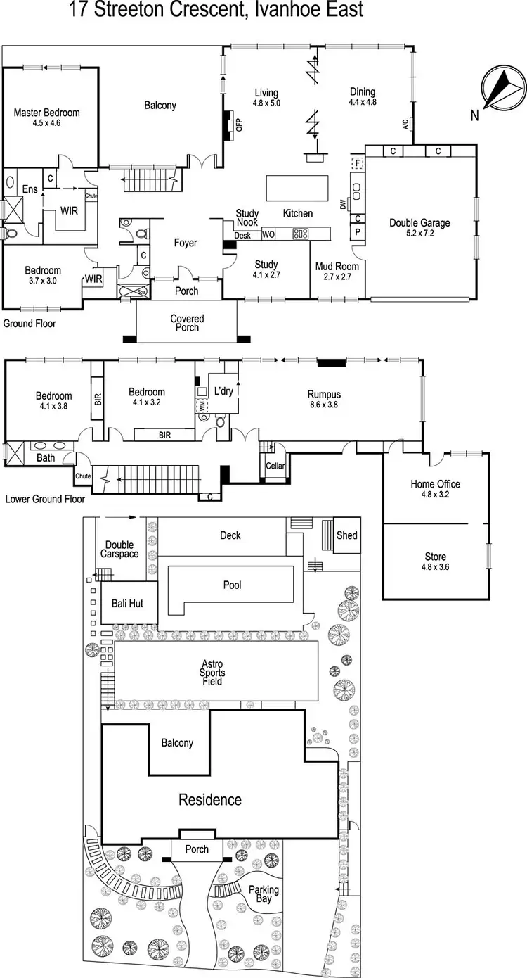 Floorplan of Homely house listing, 17 Streeton Crescent, Ivanhoe East VIC 3079