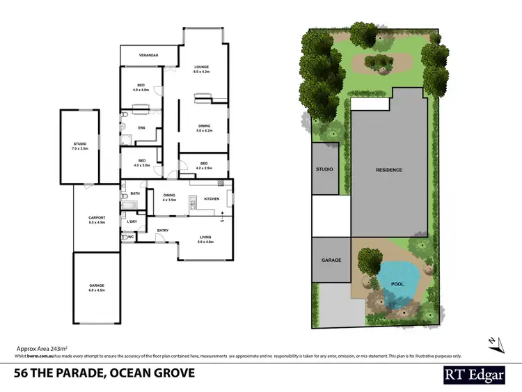 Floorplan of Homely house listing, 56 The Parade, Ocean Grove VIC 3226
