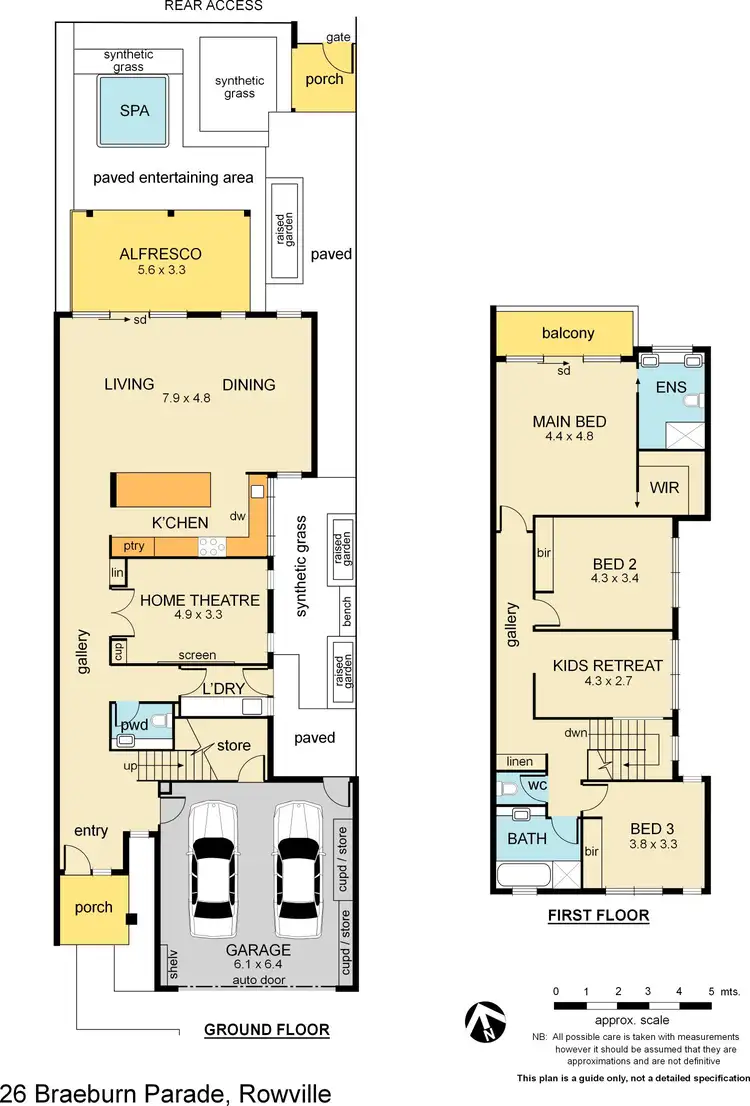 Floorplan of Homely townhouse listing, 26 Braeburn Parade, Rowville VIC 3178