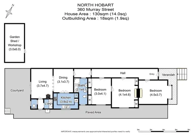 Floorplan of Homely house listing, 360 Murray Street, North Hobart TAS 7000