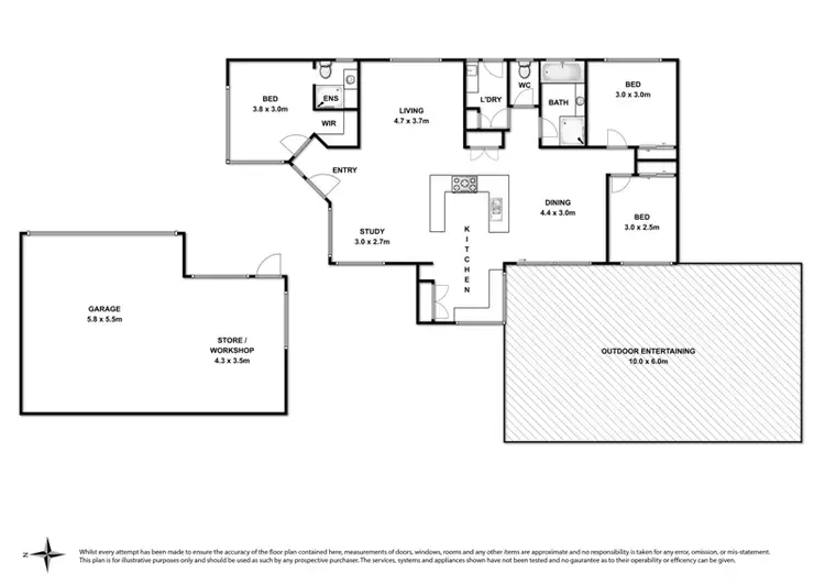 Floorplan of Homely house listing, 6 Algol Court, Ocean Grove VIC 3226