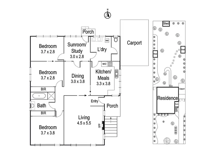Floorplan of Homely house listing, 4 Learmonth Street, Heidelberg VIC 3084