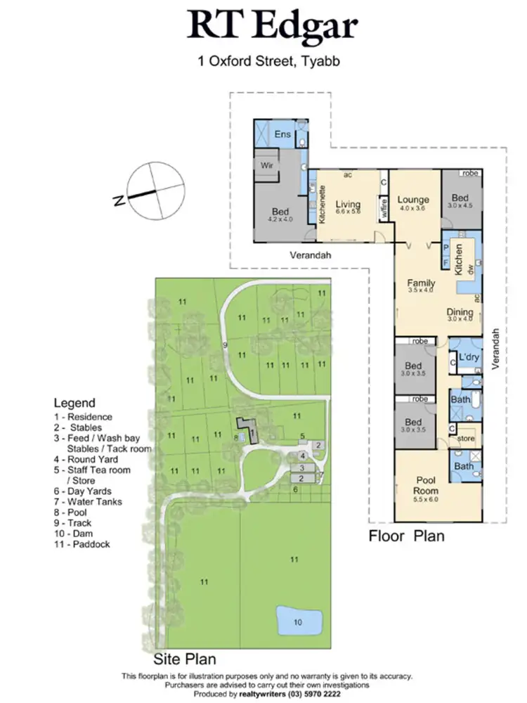 Floorplan of Homely rural property listing, 1 Oxford Street, Tyabb VIC 3913