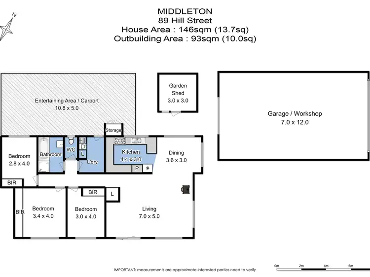 Floorplan of Homely house listing, 89 Hill Street, Middleton TAS 7163