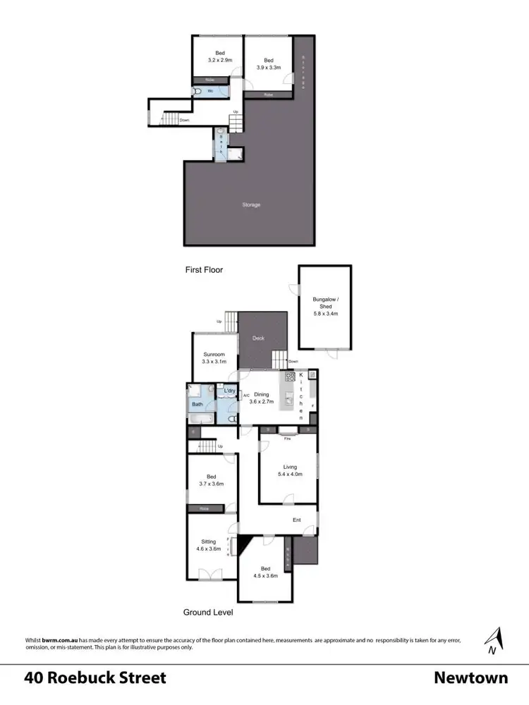 Floorplan of Homely house listing, 40 Roebuck Street, Newtown VIC 3220