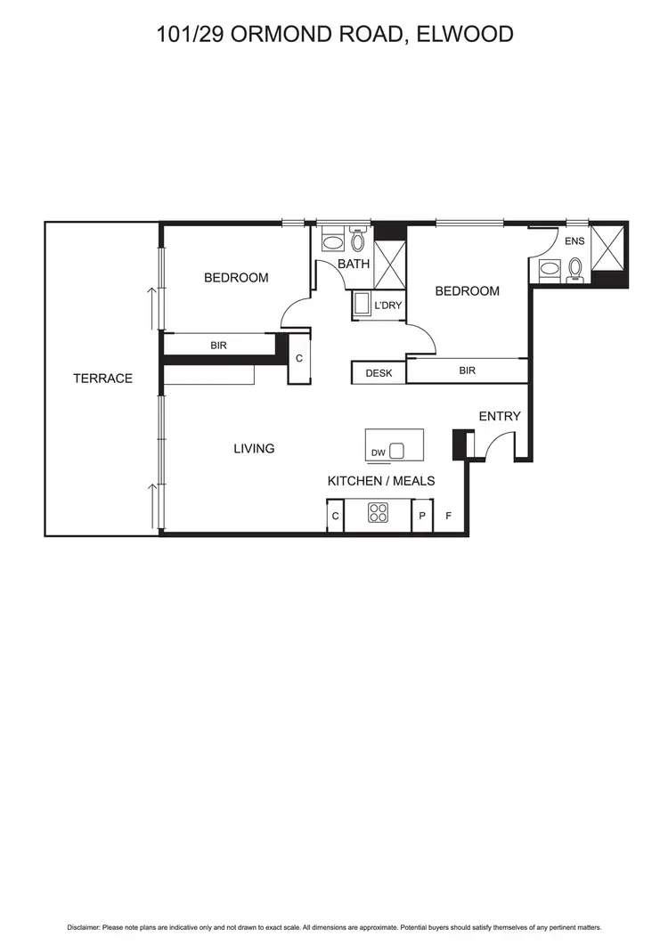 Floorplan of Homely apartment listing, 101/29-31 Ormond Road, Elwood VIC 3184