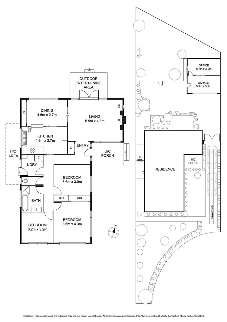 Floorplan of Homely house listing, 1 Wyuna Court, Bentleigh VIC 3204