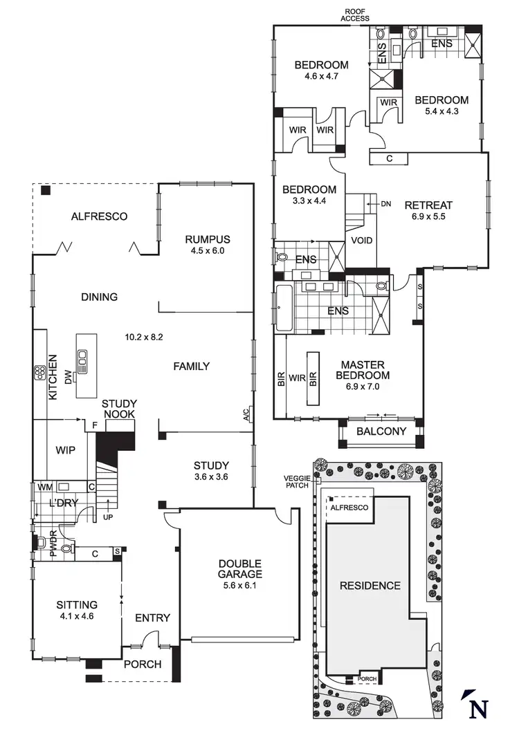 Floorplan of Homely house listing, 10 Eagle Boulevard, Doreen VIC 3754