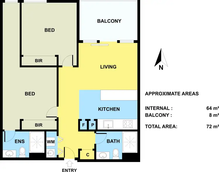 Floorplan of Homely apartment listing, 310/9 Darling Street, South Yarra VIC 3141