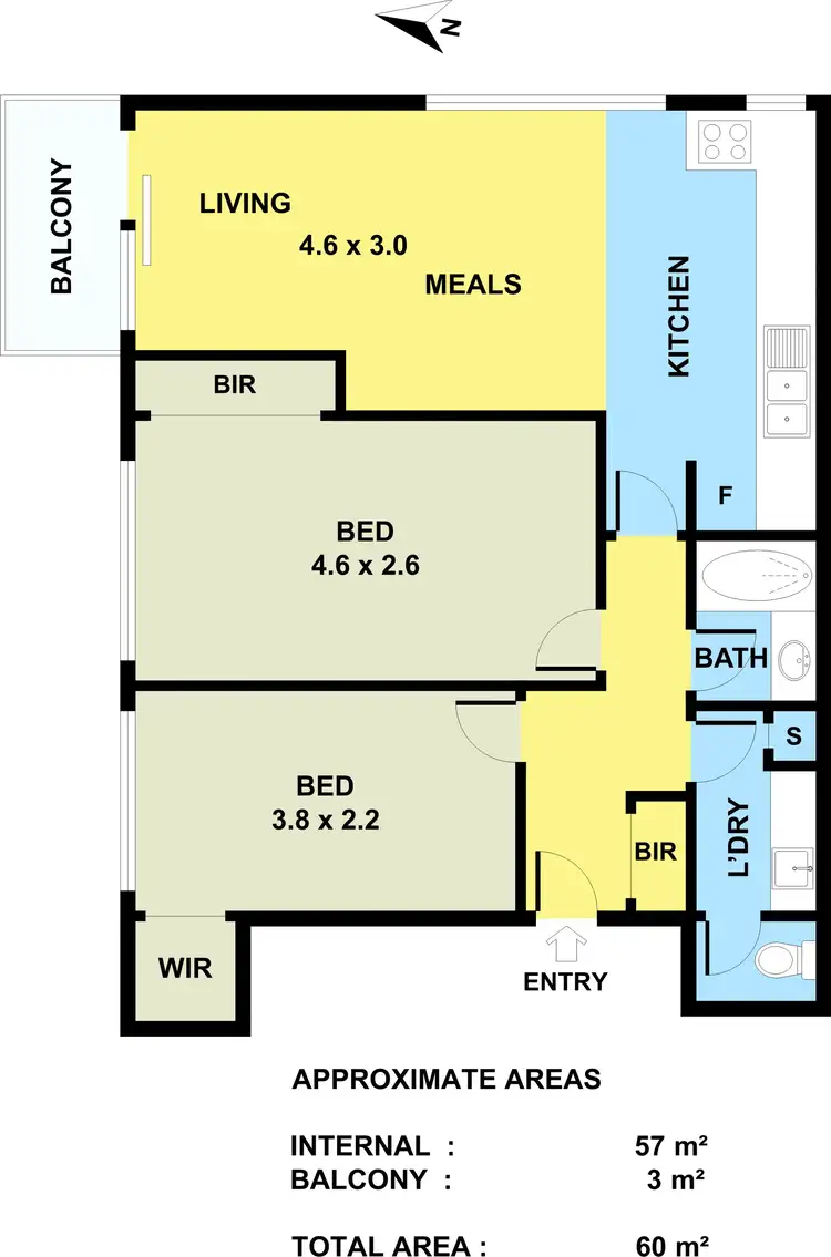Floorplan of Homely apartment listing, 7/2 Lyndhurst  Street, Richmond VIC 3121