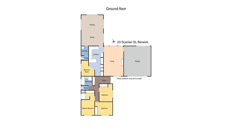 Floorplan of Homely house listing, 23 Scanlan  Street, Berwick VIC 3806