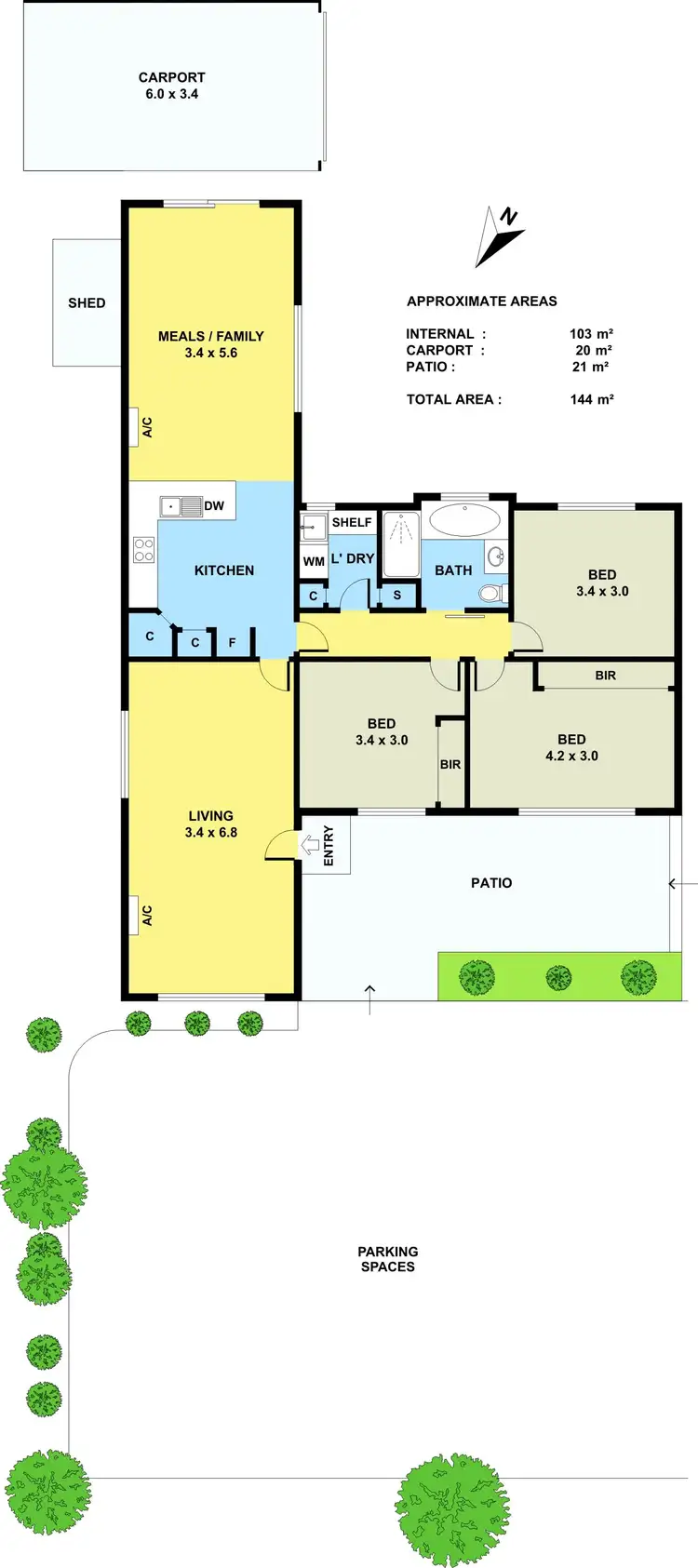 Floorplan of Homely house listing, 1/8 Buttler Street, Kilsyth VIC 3137