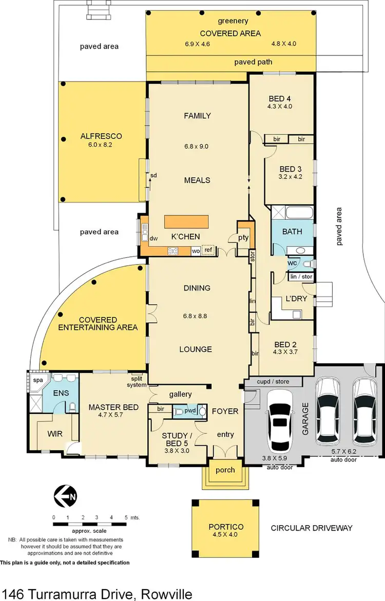 Floorplan of Homely house listing, 146 Turramurra Drive, Rowville VIC 3178