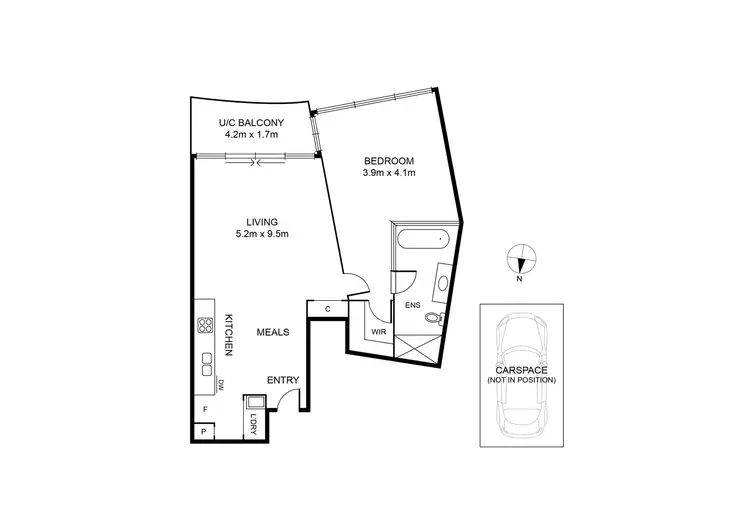 Floorplan of Homely apartment listing, 614/576 St Kilda Road, Melbourne VIC 3004