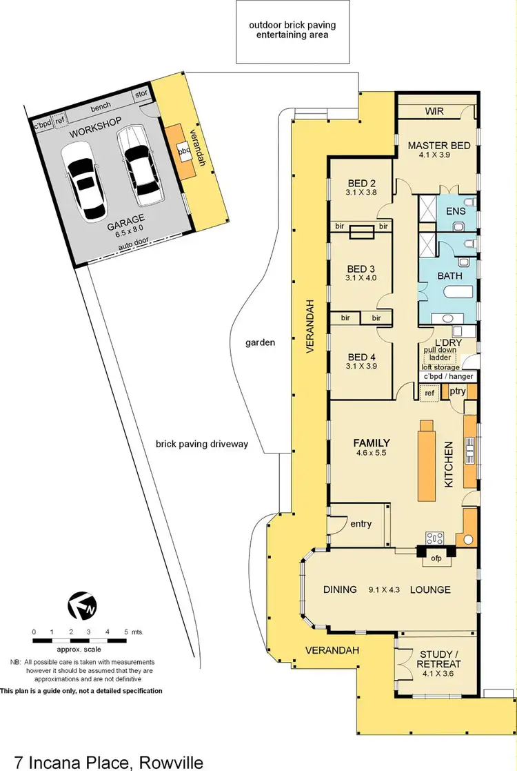 Floorplan of Homely house listing, 7 Incana Place, Rowville VIC 3178
