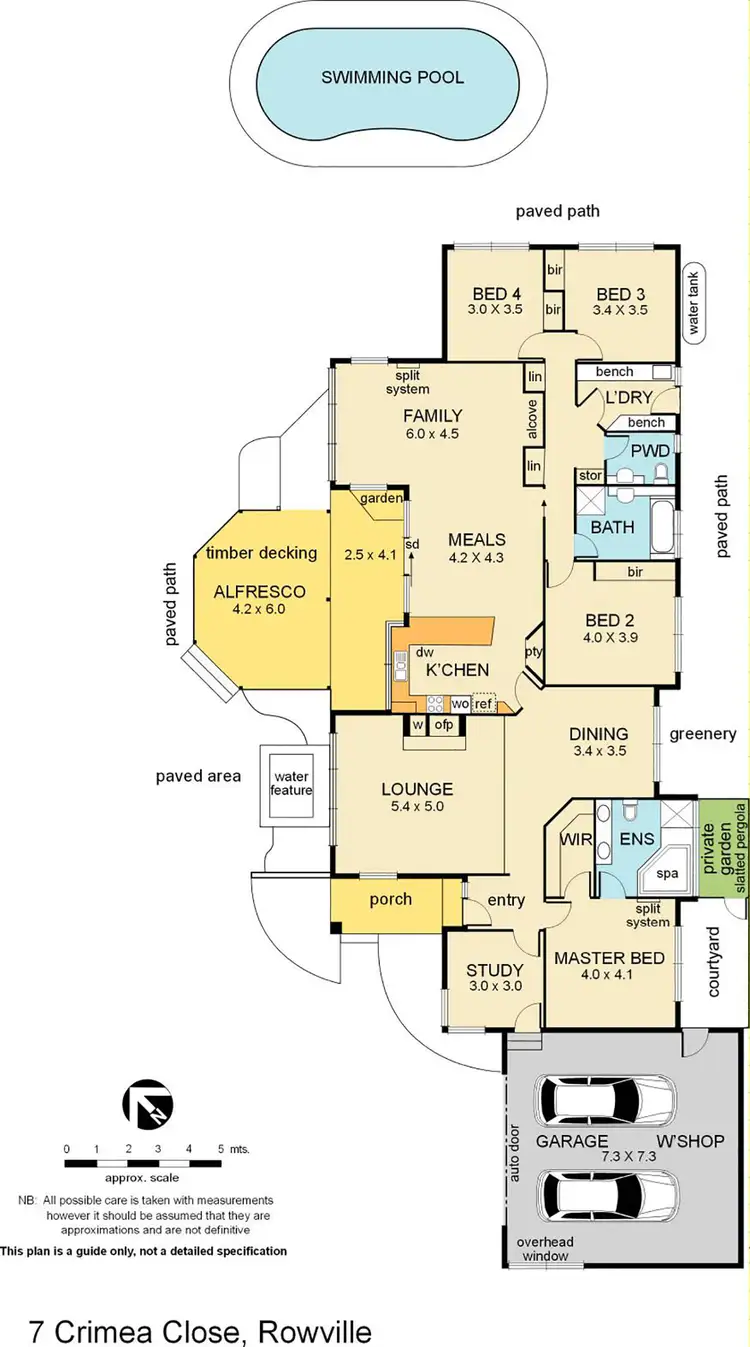 Floorplan of Homely house listing, 7 Crimea Close, Rowville VIC 3178
