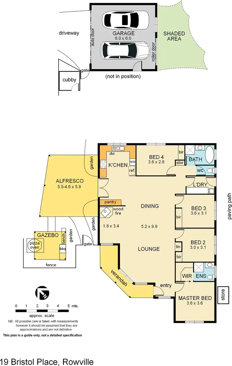 Floorplan of Homely house listing, 19 Bristol Place, Rowville VIC 3178