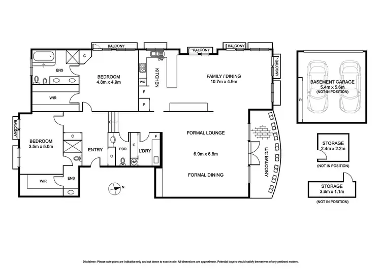 Floorplan of Homely apartment listing, 3/627 Toorak Road, Toorak VIC 3142