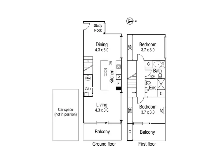 Floorplan of Homely apartment listing, 28/96 Hawdon Street, Heidelberg VIC 3084