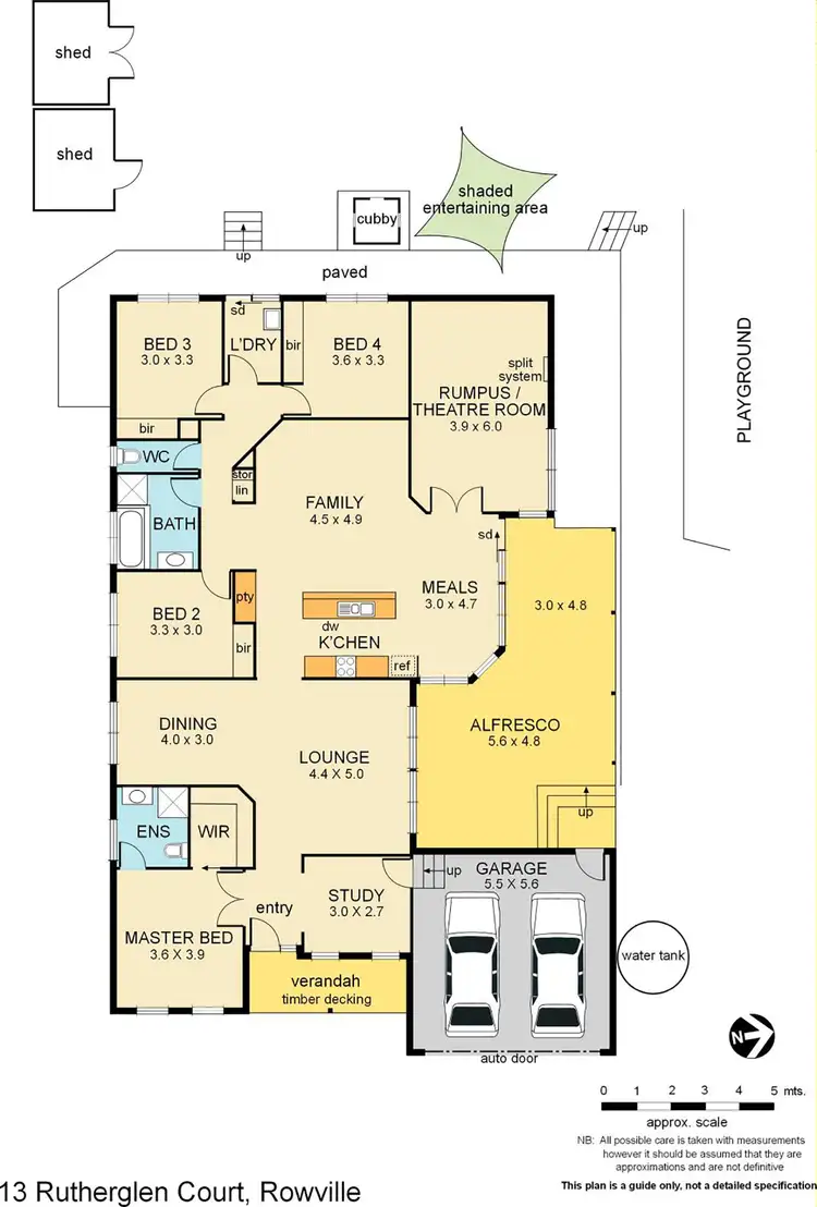 Floorplan of Homely house listing, 13 Rutherglen Court, Rowville VIC 3178