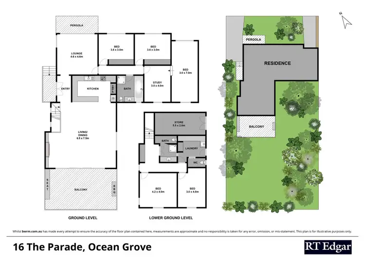 Floorplan of Homely house listing, 16 The Parade, Ocean Grove VIC 3226