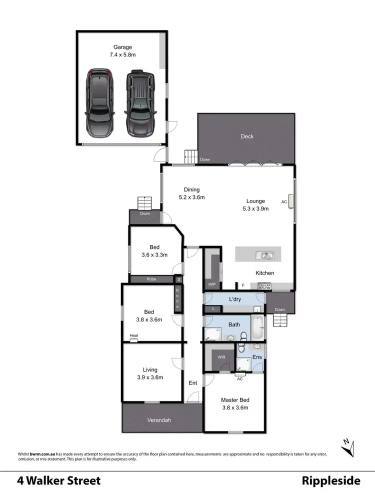 Floorplan of Homely house listing, 4 Walker Street, Rippleside VIC 3215