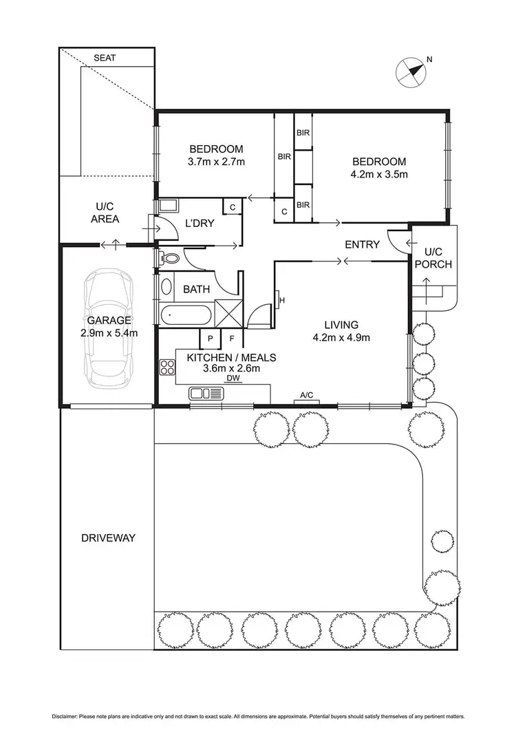 Floorplan of Homely unit listing, 6/2-4 The Crescent, Highett VIC 3190