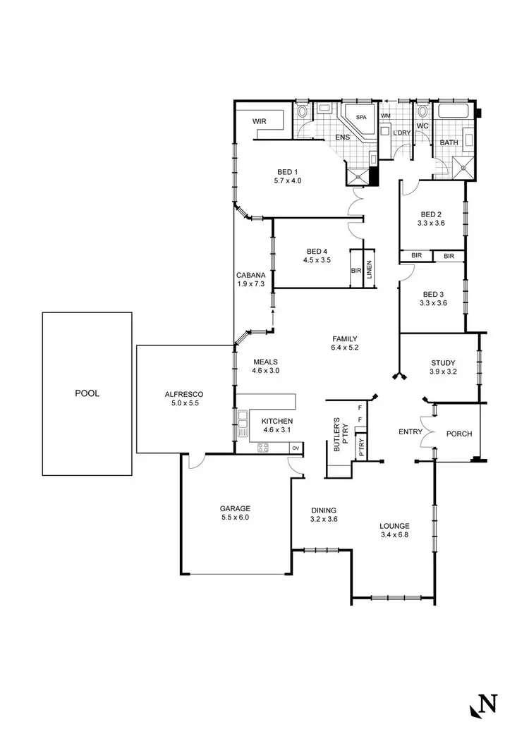 Floorplan of Homely house listing, 1 Lake View Drive, Broadford VIC 3658