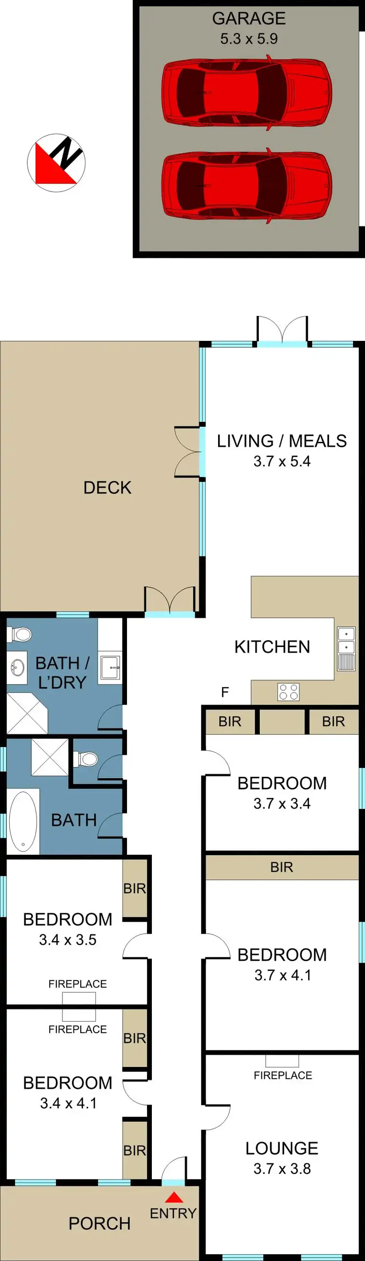 Floorplan of Homely house listing, 6 Mckinley Avenue, Malvern VIC 3144