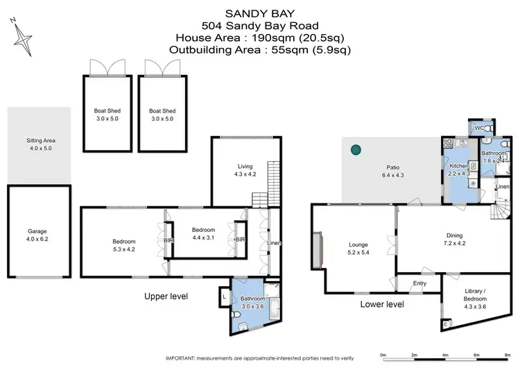 Floorplan of Homely house listing, 504 Sandy Bay Road, Sandy Bay TAS 7005