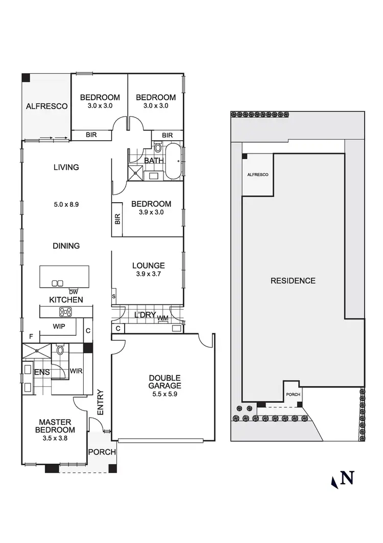 Floorplan of Homely house listing, 12 Kumalie Drive, Doreen VIC 3754