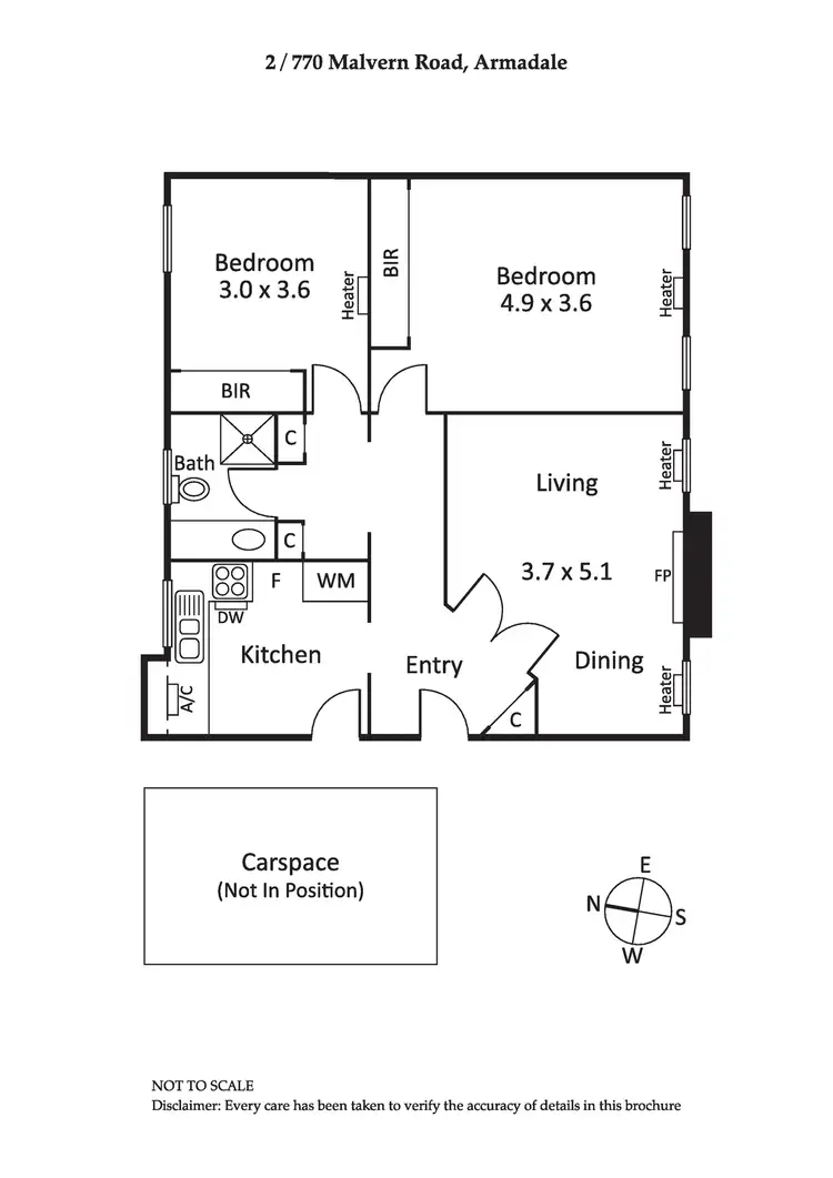 Floorplan of Homely apartment listing, 2/770 Malvern Road, Armadale VIC 3143