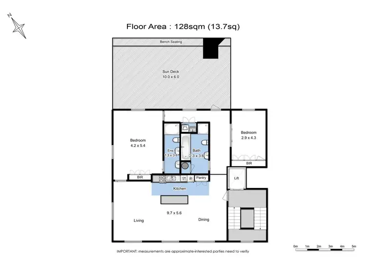 Floorplan of Homely apartment listing, 1A/19 Hunter Street, Hobart TAS 7000
