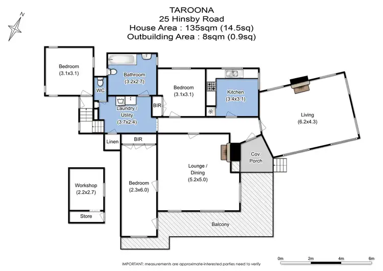 Floorplan of Homely house listing, 25 Hinsby Road, Taroona TAS 7053