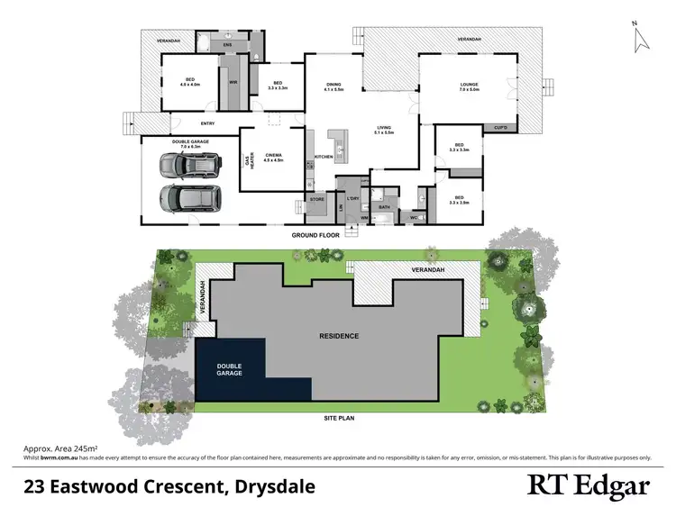 Floorplan of Homely house listing, 23 Eastwood Crescent, Drysdale VIC 3222