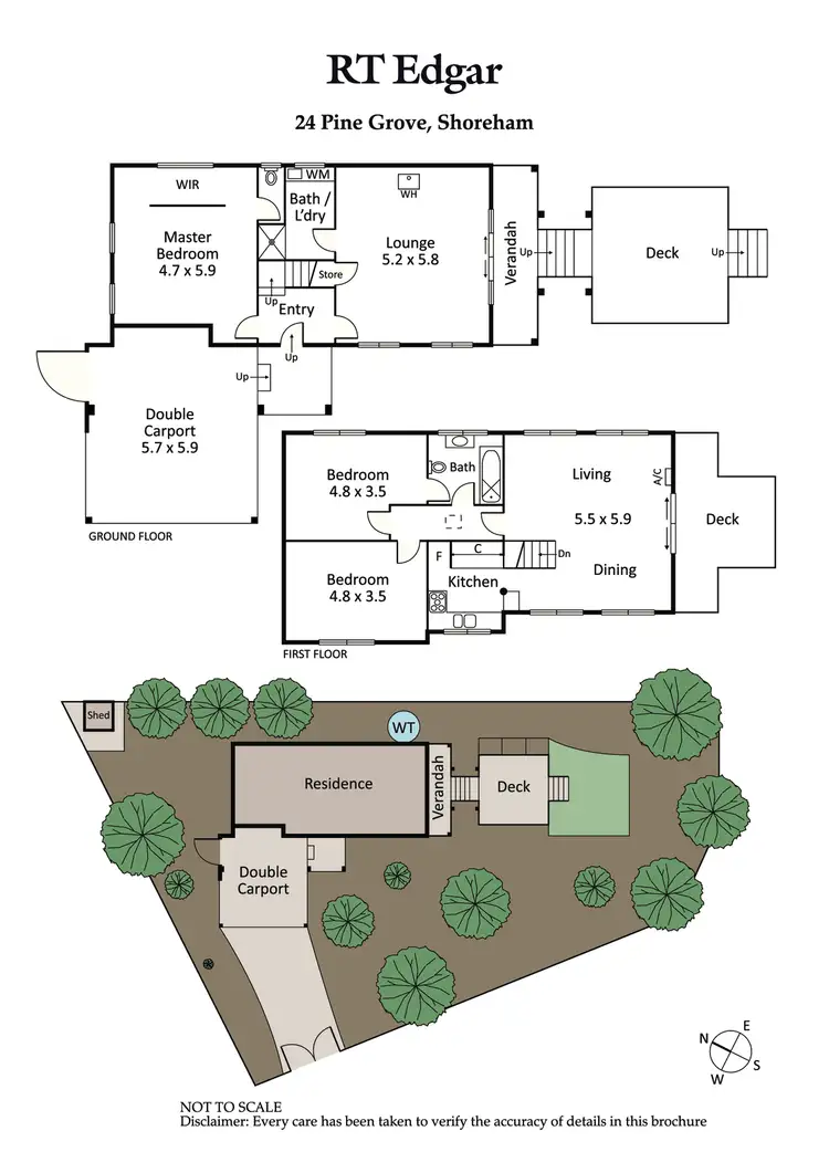 Floorplan of Homely house listing, 24 Pine (Entry Myers Dve) Grove, Shoreham VIC 3916