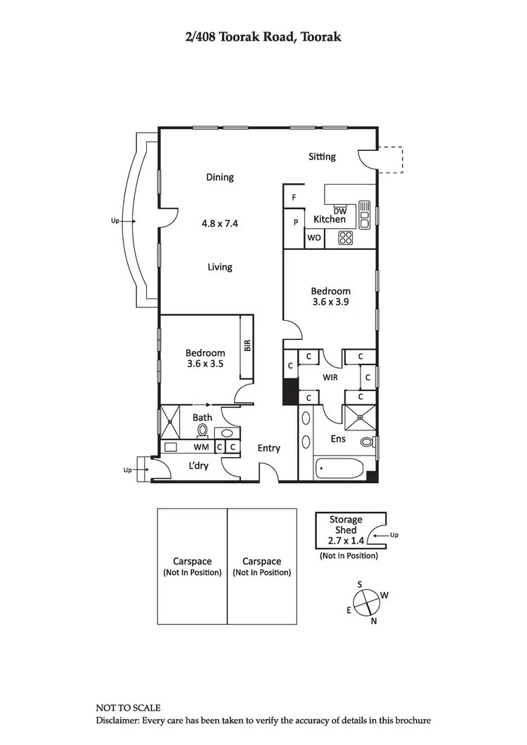Floorplan of Homely apartment listing, 2/408 Toorak Road, Toorak VIC 3142