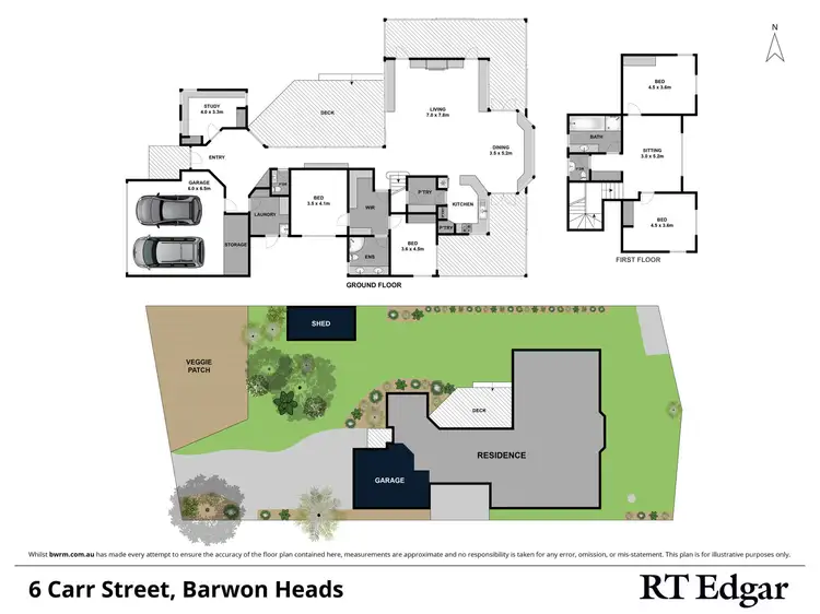 Floorplan of Homely house listing, 6 Carr Street, Barwon Heads VIC 3227