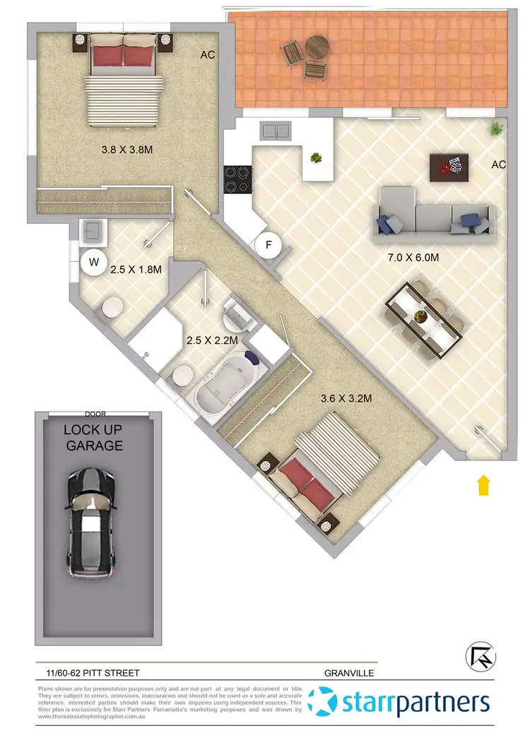 Floorplan of Homely apartment listing, 11/60-62 Pitt Street, Granville NSW 2142