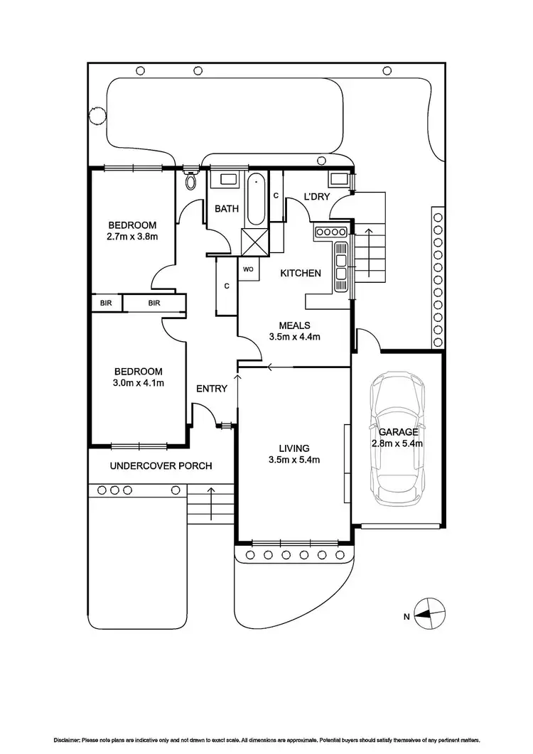 Floorplan of Homely unit listing, 3/186 Bay Road, Sandringham VIC 3191