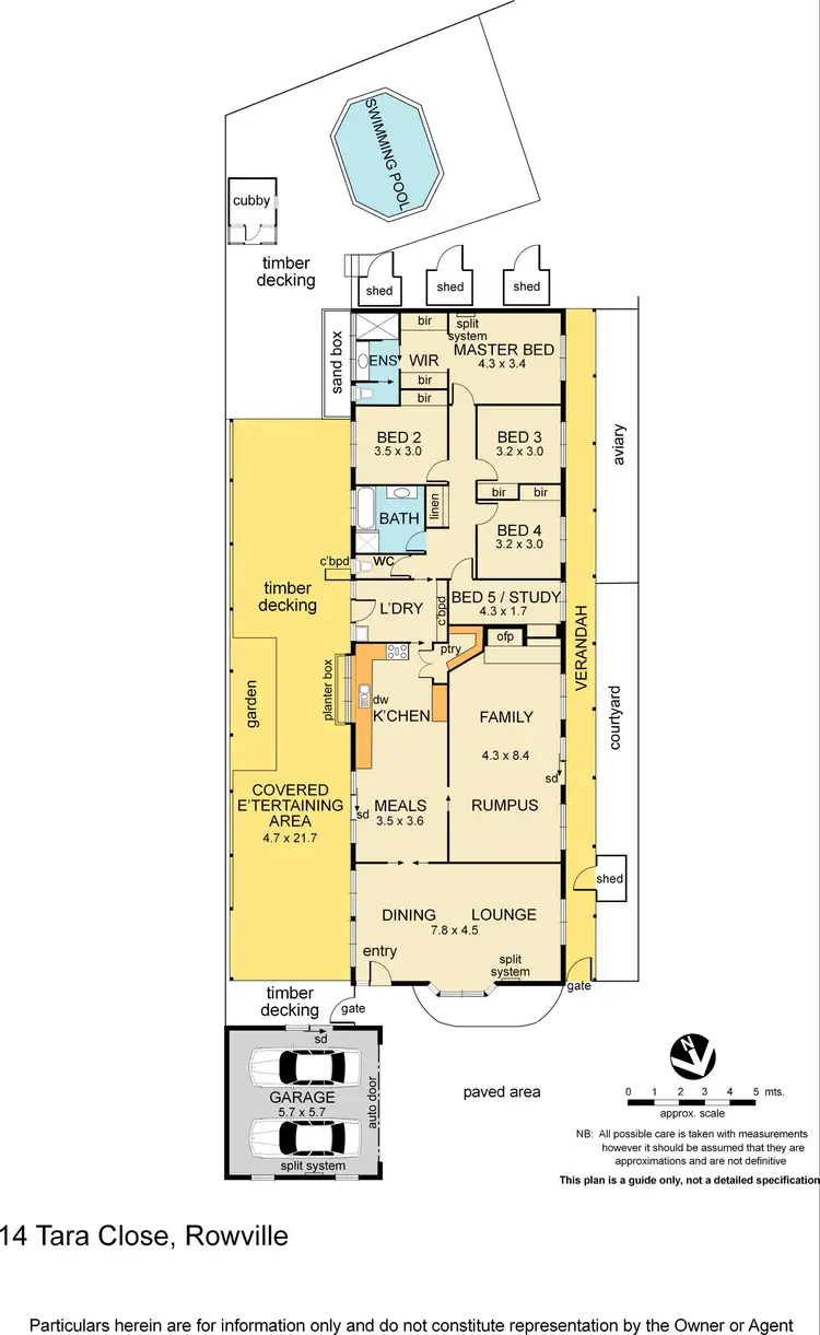 Floorplan of Homely house listing, 14 Tara Close, Rowville VIC 3178