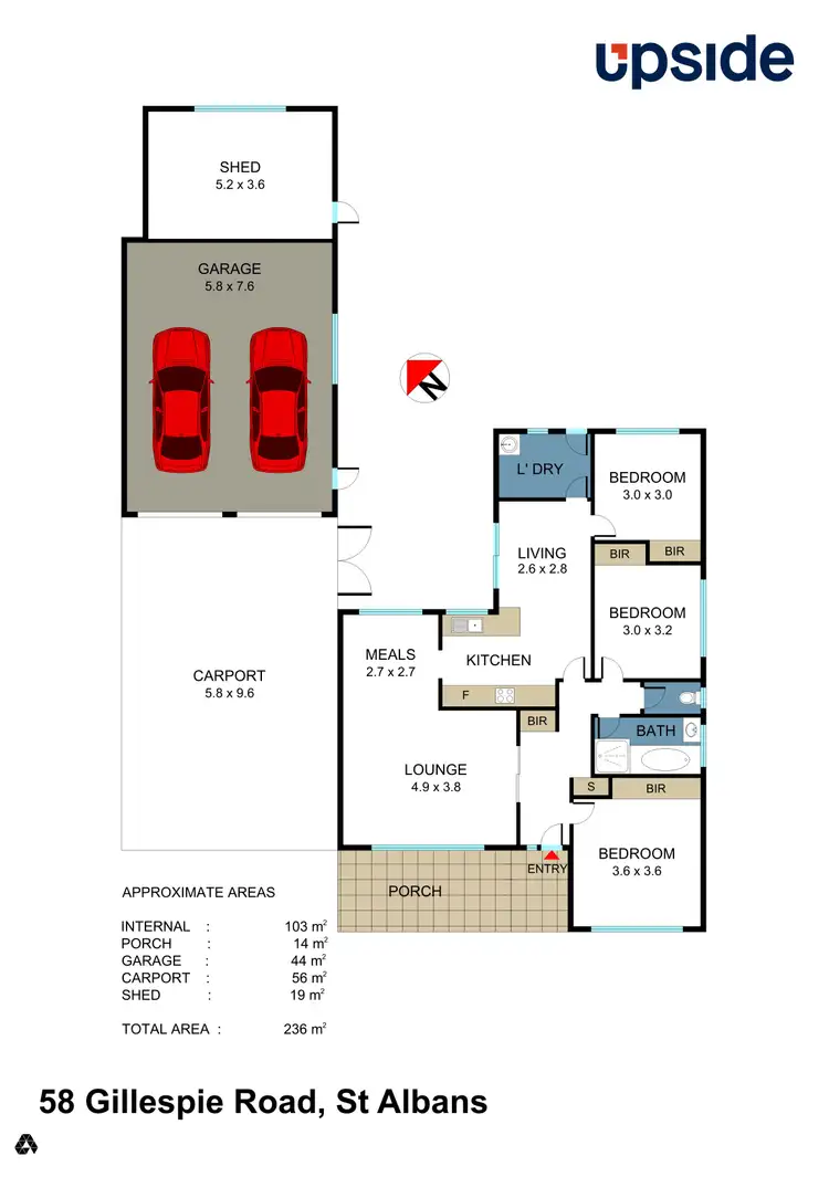 Floorplan of Homely house listing, 58 Gillespie Road, St Albans VIC 3021