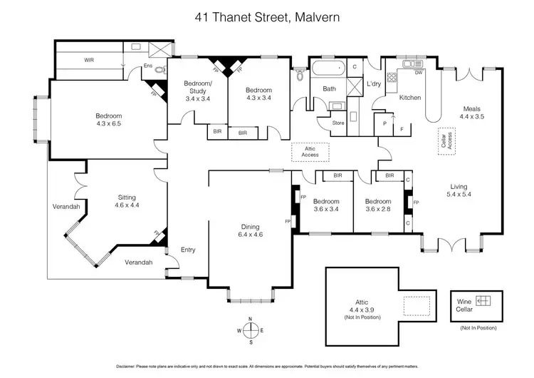 Floorplan of Homely house listing, 41 Thanet Street, Malvern VIC 3144