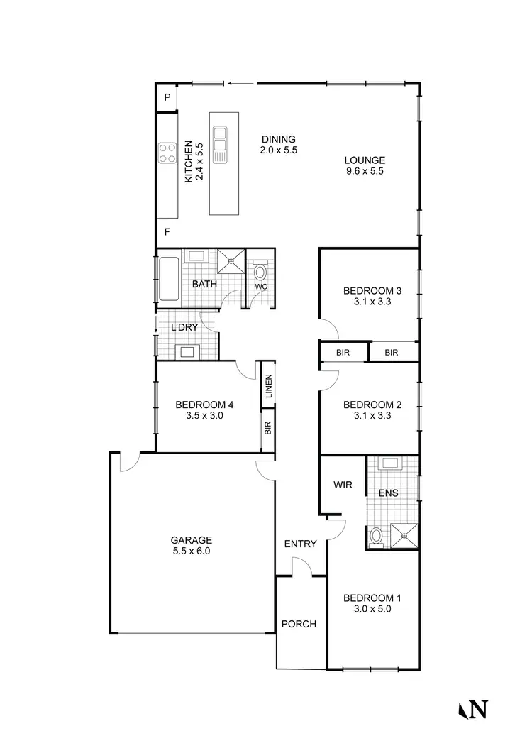 Floorplan of Homely house listing, 16 Corkwood Crescent, Wallan VIC 3756