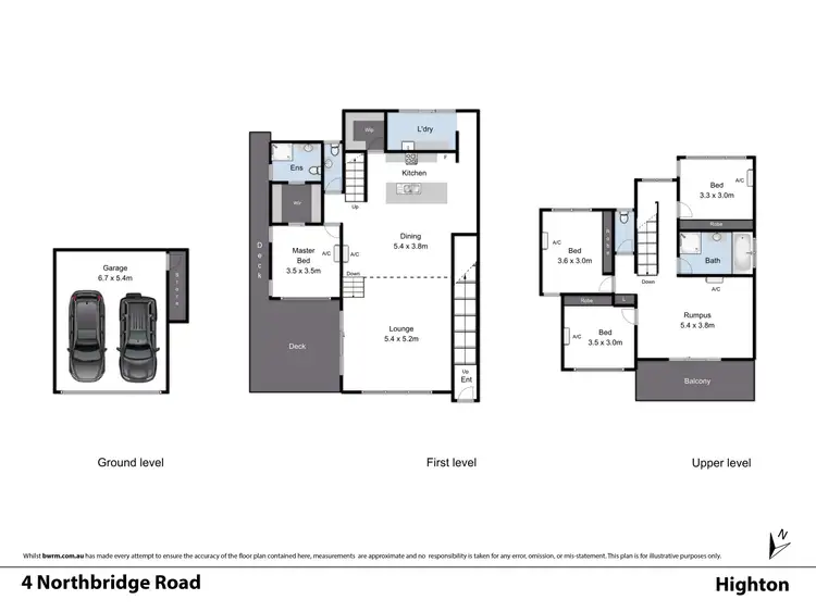 Floorplan of Homely house listing, 4 Northbridge Road, Highton VIC 3216