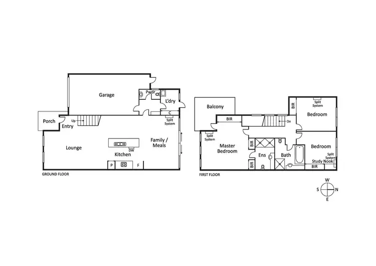 Floorplan of Homely townhouse listing, 1/31-35 Wickham Road, Hampton East VIC 3188