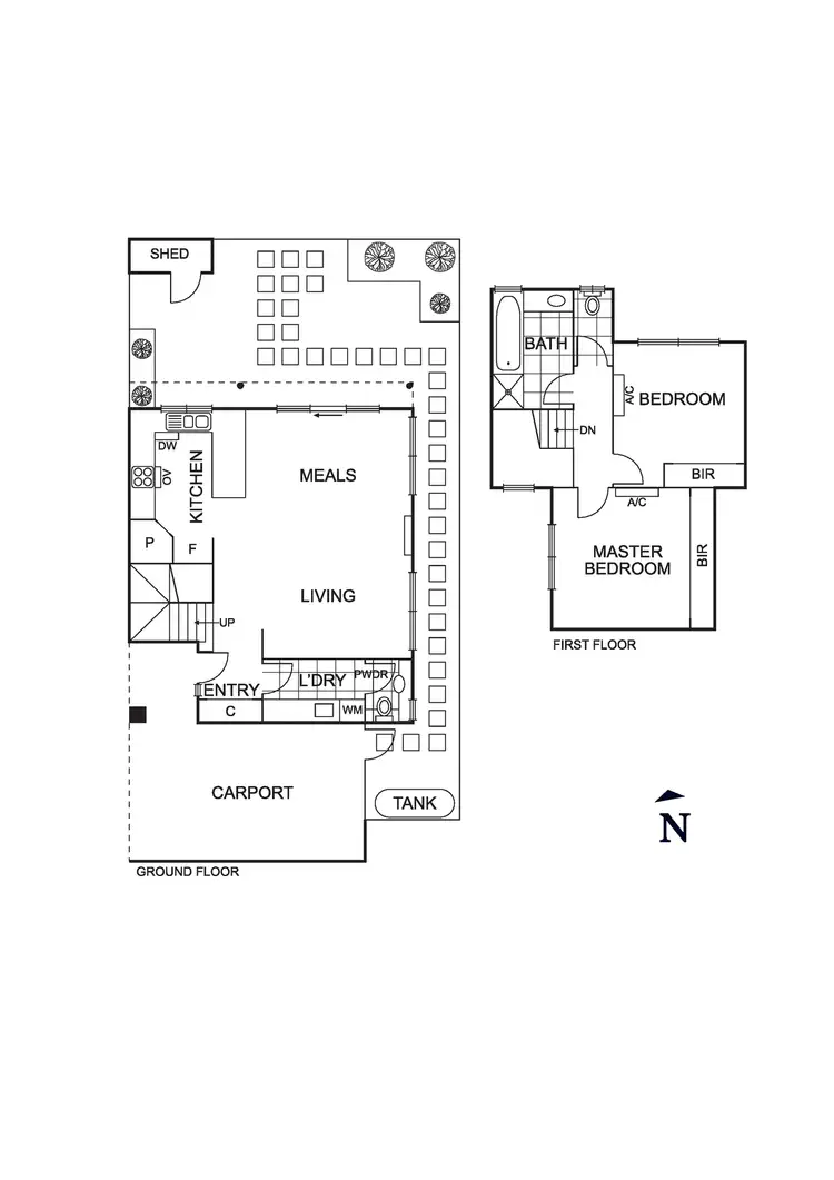 Floorplan of Homely townhouse listing, 4/66 Fir Street, Whittlesea VIC 3757