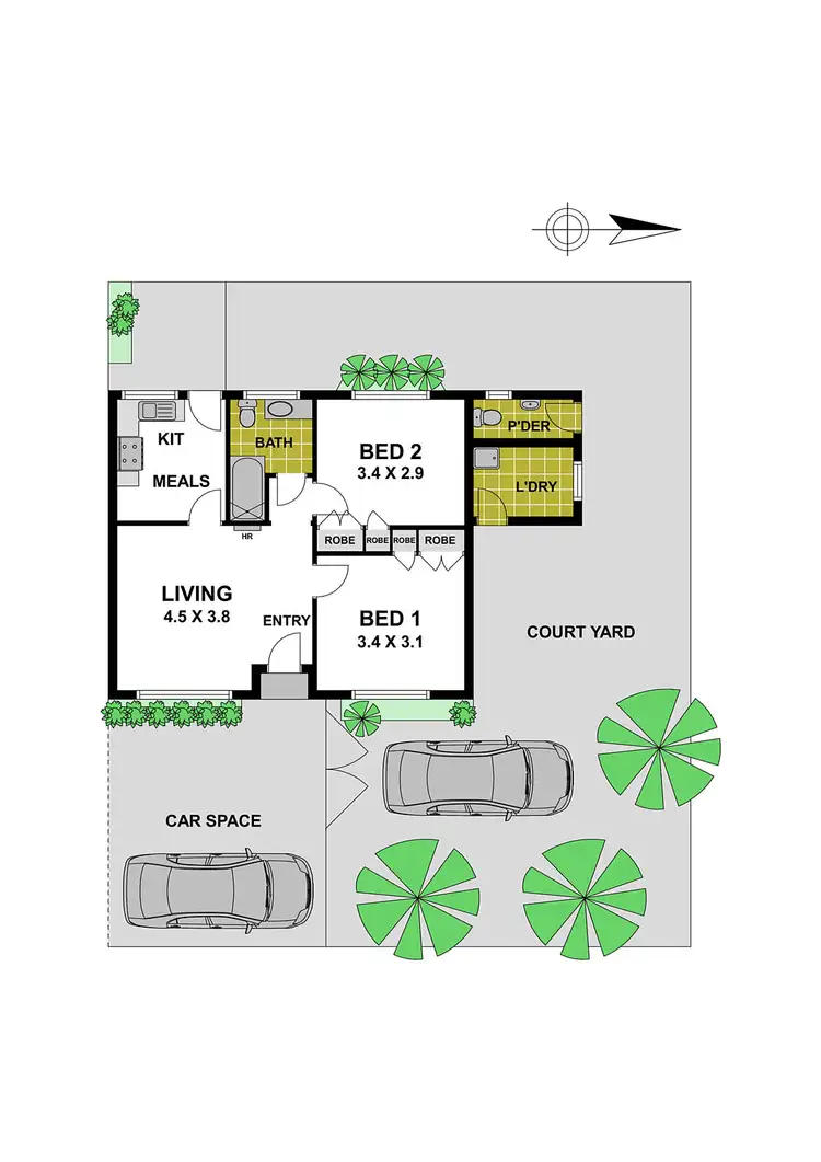 Floorplan of Homely unit listing, 4/173 Edward Street, Brunswick VIC 3056