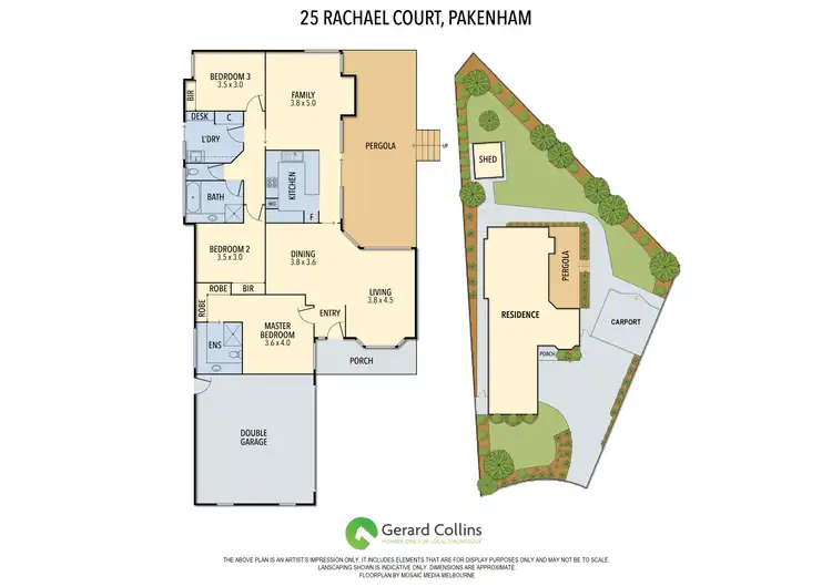 Floorplan of Homely house listing, 25 Rachael Court, Pakenham VIC 3810